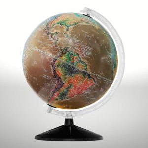Globo Terrestre Satélite Físico e Histórico - 30cm Libreria