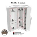Ver imagem 3 de Guarda-Roupa Modulado de Canto 310 cm 5 Portas com Espelhos 2 Gavetas Rustic/Crema Neo Madesa 03