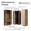 Ver imagem 4 de Guarda-Roupa Modulado de Canto 310 cm 5 Portas com Espelhos 2 Gavetas Rustic/Crema Neo Madesa 03
