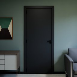 Kit Porta Completa com Ferragens 213x74x14 Direita - 7