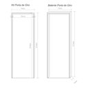 Ver imagem 3 de Kit porta de Madeira Completa 213cm x 74cm  Batente regulavel de 14 a 16,5cm Direita Incoportas
