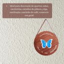 Ver imagem 4 de Quadro Decorativo Madeira Pinus Vários Modelos 28x28 Parede Cor:borboleta Rustico