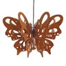 Luminária Teto tipo Pendente BORBOLETA MDF - Completa - Cor: Marrom - 1