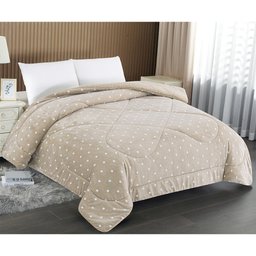 Edredom Poa - Queen Size - Dupla Face - Capetown - Sherpa - Bege - Niazitex Capetown Poa - 1