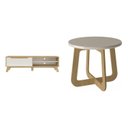 Ver imagem 2 de Sala de Estar Completa Rack com Mesa de Centro Lotus Jasmin