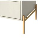 Ver imagem 7 de Buffet 3 Portas 3 Gavetas Jasper 185cm Off-white Fosco com Dourado