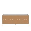 Ver mais imagens de Buffet 3 Portas 3 Gavetas Jasper 185cm Off-White Fosco com Dourado
