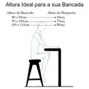 Ver imagem 2 de Banqueta Alta Madeira Cozinha/balcão Floyd-kit 3 Unidades - Amarula - 70