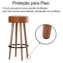 Ver imagem 7 de Banqueta Alta Madeira Cozinha/balcão Floyd-kit 3 Unidades - Amarula - 70
