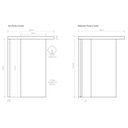 Ver imagem 3 de Kit porta de Madeira Completa 213cm x 90cm  Batente regulavel de 14 a 16,5cm de Correr Incoportas