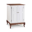 Ver imagem 1 de Balcão Adega 2 Portas 1 Gaveta e Pés Luis XV 60814 Hannover Linz Móveis - Branco/Imbuia