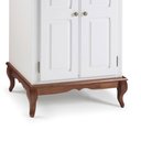 Ver imagem 4 de Balcão Adega 2 Portas 1 Gaveta e Pés Luis XV 60814 Hannover Linz Móveis - Branco/Imbuia