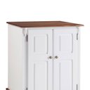 Ver imagem 3 de Balcão Adega 2 Portas 1 Gaveta e Pés Luis XV 60814 Hannover Linz Móveis - Branco/Imbuia