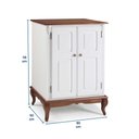 Ver imagem 5 de Balcão Adega 2 Portas 1 Gaveta e Pés Luis XV 60814 Hannover Linz Móveis - Branco/Imbuia