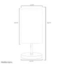 Ver imagem 3 de Abajur Eros Quad Floral Prata com Base Redonda Dourado