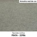 Ver imagem 5 de Sofa 3 Lugares Organico 210 Cm Ibiza Linho Prata Vazzano