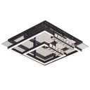 Ver imagem 1 de Plafon Moderno Preto com Cristais 36,5cm Led 42w 3000k Bivolt Paris Luz