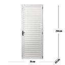 Ver mais imagens de Porta Palheta de Alumínio 210 X 70cm Linha 25 Lado Esquerdo Esquadrias Bergamo