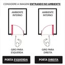 Ver mais imagens de Porta Palheta de Alumínio 210 X 80cm Linha 25 Esquadrias Bergamo Abertura Esquerda
