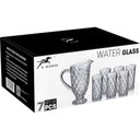 Ver imagem 2 de Full Diamond Jg Jarra/copos 23x20x12cm 1l/275ml Cristal Eco Transp 7pç