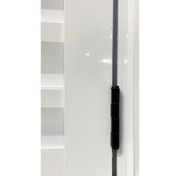 Porta Palheta de Alumínio 210 X 90cm Linha 25 Lado Esquerdo Esquadrias Bergamo - 4