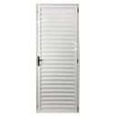 Ver imagem 3 de Porta Palheta de Alumínio 210 X 90cm Linha 25 Esquadrias Bergamo Abertura Esquerda