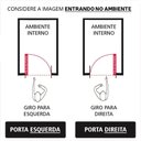 Ver mais imagens de Porta Palheta de Alumínio 210 X 90cm Linha 25 Esquadrias Bergamo Abertura Esquerda