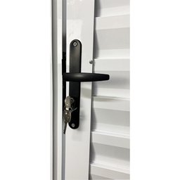 Porta Palheta de Alumínio 210 X 90cm Linha 25 Lado Esquerdo Esquadrias Bergamo - 2
