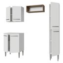 Ver mais imagens de Armário de Cozinha Compacta 156 Cm Branco Emilly Madesa 02