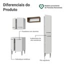 Ver imagem 4 de Armário de Cozinha Compacta 156 Cm Branco Emilly Madesa 02