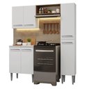 Ver imagem 2 de Armário de Cozinha Compacta 156 Cm Branco Emilly Madesa 02