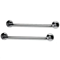 Alça Apoio 30cm Aço Inox Kit 2 Uni Barra Suporte Anti Queda Idoso Gestante Cadeirante Pcd Crianç - 1