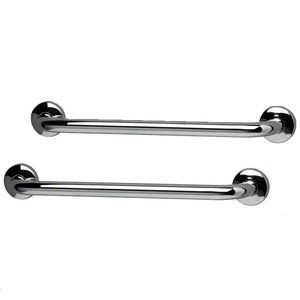Alça Apoio 30cm Aço Inox Kit 2 Uni Barra Suporte Anti Queda Idoso Gestante Cadeirante Pcd Crianç