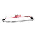 Ver imagem 5 de Alça Apoio 30cm Aço Inox Kit 2 Uni Barra Suporte Anti Queda Idoso Gestante Cadeirante Pcd Crianç