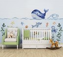 Ver imagem 2 de Papel de parede infantil para quarto de bebê fundo do mar M² VR47B