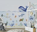 Ver imagem 3 de Papel de parede infantil para quarto de bebê fundo do mar M² VR47B