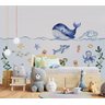 Papel de parede infantil para quarto de bebê fundo do mar M² VR47B - 5