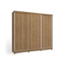 Ver imagem 6 de Guarda-roupa Casal 100% Mdf Kappesberg C/pés 3 Portas de Correr 8 Gavetas Nogueira