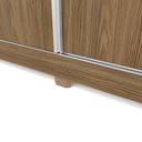 Ver imagem 4 de Guarda-roupa Casal 100% Mdf Kappesberg C/pés 3 Portas de Correr 8 Gavetas Nogueira