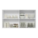 Ver imagem 5 de Armário de Cozinha Aéreo 120 cm 2 Portas com Vidro Branco Glamy Madesa