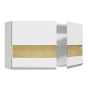 Ver imagem 6 de Armário de Cozinha Aéreo 120 cm 2 Portas com Vidro Branco Glamy Madesa