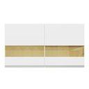 Ver imagem 7 de Armário de Cozinha Aéreo 120 cm 2 Portas com Vidro Branco Glamy Madesa