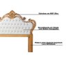 Cabeceira Decorativa Módena Queen Size Bege/Dourada - Gran Belo - 3