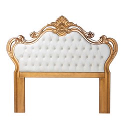 Cabeceira Decorativa Módena Queen Size Bege/Dourada - Gran Belo - 6