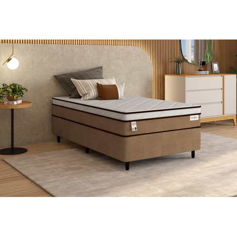 Cama Box Plumatex Smartflex Bege 108x198x60