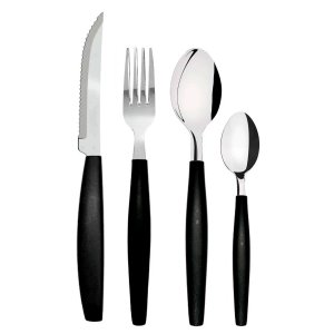 Kit de Talheres Canada Preto 24 Peças | Ke Home