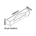Ver imagem 4 de Rack para Tv até 75 Polegadas 2 Portas 2 Gavetas Infinity Off White 230cm