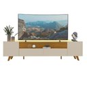 Ver imagem 3 de Rack para Tv até 75 Polegadas 2 Portas 2 Gavetas Infinity Off White 230cm