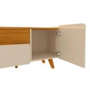 Ver imagem 6 de Rack para Tv até 75 Polegadas 2 Portas 2 Gavetas Infinity Off White 230cm