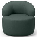 Ver imagem 5 de Kit 02 Poltronas Giratória Orgânica para Sala de Estar Living Helena L02 Linho Verde - Lyam Decor